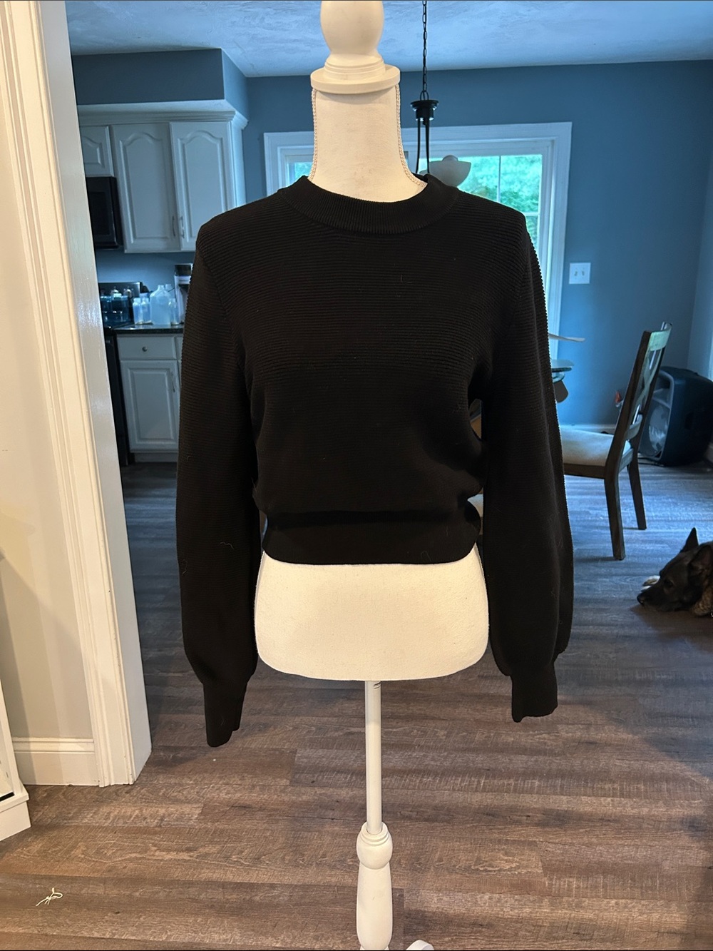 Cropped Crewneck Sweater